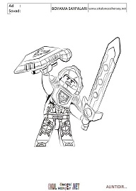 lego-nexo-şovalyeleri boyama sayfaları